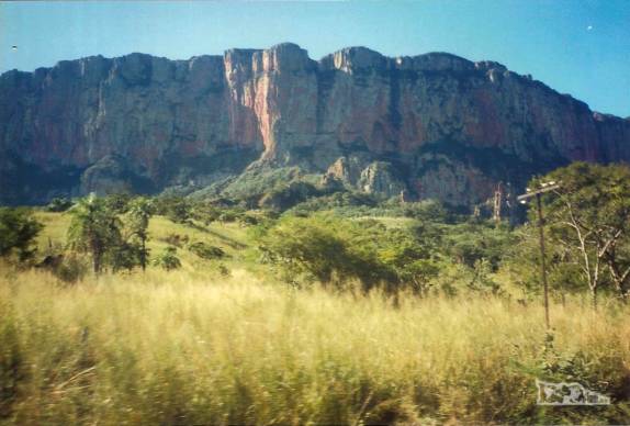 Paisagens bolivianas vistas das janelas do Trem da Morte, entre Quijarro e Santa Cruz de La Sierra (viagem de Julho de 1990)